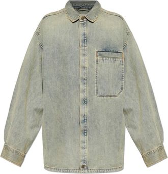 Entire studios Denim Shirts, unisex, Blue, Size: XL Denim shirt
