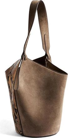Khaite Elena Bucket Bag - Brown