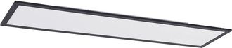 Lindby Panel LED de aluminio negro