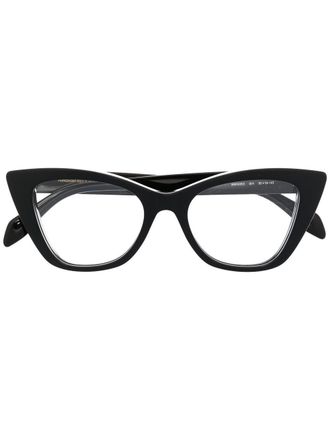 Alexander McQueen Eyewear Occhiali cat-eye - Nero
