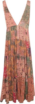 Mes Demoiselles... Abito lungo con stampa a fiori - Rosa