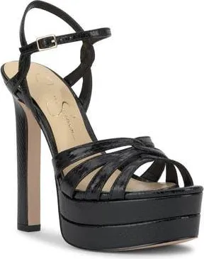 Jessica Simpson Itzari Ankle Strap Platform Sandal in Black 03 at Nordstrom Rack, Size 9.5