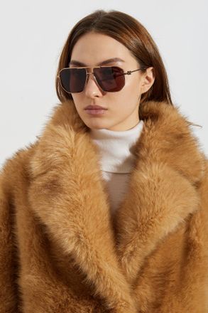 Balmain Dean Sunglasses, Unisex, Gold