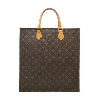 Louis Vuitton Pre-owned Tote Bags, female, Brown, Size: ONE SIZE Pre-owned Monogram Sac Plat