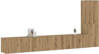 vidaXL Vidaxl - Mobili tv a Parete 3 pz Rovere Artigianale in Legno Multistrato
