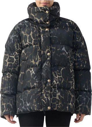 Just Cavalli Piumino Leopardo - Jackets - Mujer - Negro - S