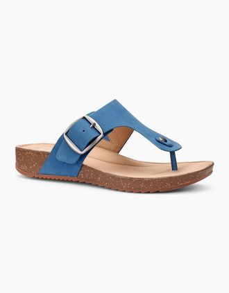 Hotter Womens Resort Womens Toe Post Sandals - Blue - Size: 7.5