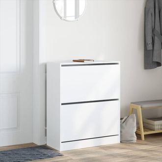 Berkfield Home Shoe Cabinet White 80x34x96.5 cm Engineered Wood