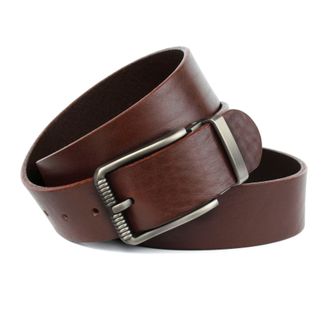 Anthoni Crown Lederg&uuml;rtel ANTHONI CROWN, Herren, Gr. 11,5, braun, Leder, unifarben, G&uuml;rtel Lederg&uuml;rtel, Dornschliesse in Matt