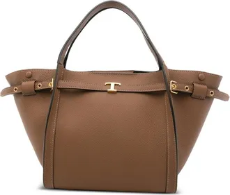 Tod's Small T Signature Leather Tote Bag