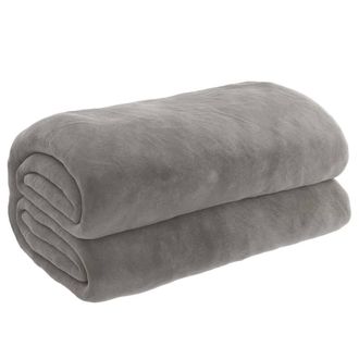 Berkfield Home Weighted Blanket with Cover Grey 138x200 cm Single 10 kg Fabric