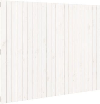 vidaXL Wall Headboard White 140x3x110 cm Solid Wood Pine Vidaxl