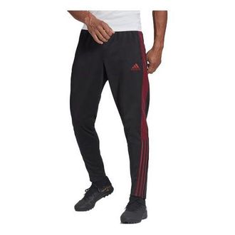 adidas Mens adidas Stripe Elastic Waistband Soccer/Football Casual Sports Pants/Trousers/Joggers Black H59996