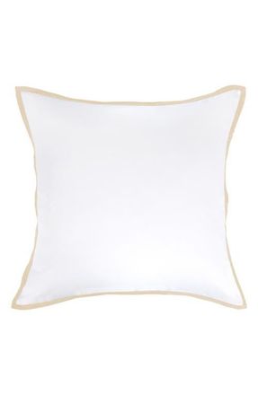 Pom Pom at Home Langston Sateen Euro Pillow Sham in Sand at Nordstrom
