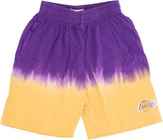 Mitchell & Ness NBA Tie Dye Lakers Shorts - Heren - Fitness - Veelkleurig - L - Katoen - Fitness
