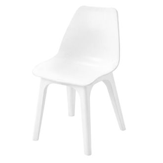 Dmora Dmora Chaise Avec Structure Renforc&eacute;e, Made In Italy, 45x50x51 Cm, Couleur Blanche