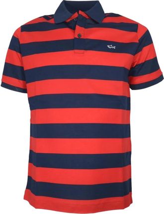 Paul & Shark Iconic Badge Polo Shirt - Heren - Polos - Blauw - S - Katoen - Tops