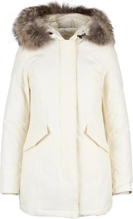 Woolrich Giaccone - Dames - Gewatteerde jassen - Wit - XL - Katoen - Jassen