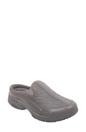Easy Spirit Traveltime Clog Sneaker in Dark Grey Leather at Nordstrom, Size 10.5