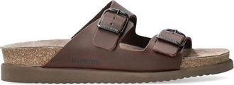 Mephisto Premium Bruine Kurk Sandaal Harmony - Dames - Sandalen - Bruin - 41 EU - Leer - Schoenen