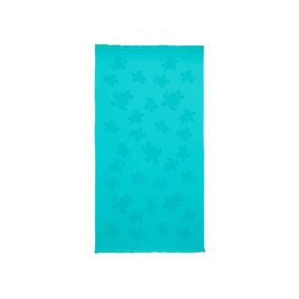 Vilebrequin Beach Fouta in Cotton Jacquard Turtles in Vert Disco at Nordstrom