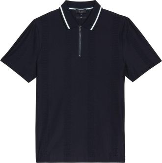 Ted Baker Orbite Slim Fit Jacquard T-poloshirt