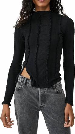 Free People Lula Top In Washed Black