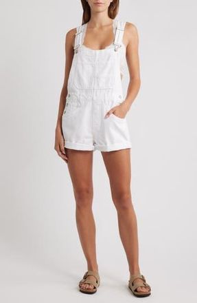 Free People Ziggy Shortalls in Optic White at Nordstrom Rack, Size X-Small