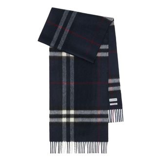 Burberry 26FW Check Cashmere Muffler Navy 8112641