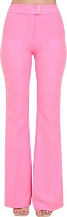 Simona Corsellini High-Waisted Flared Trousers in Smooth Technical Fabric