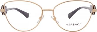 Versace Demo Cat Eye Unisex Eyeglasses VE1284 1002 55