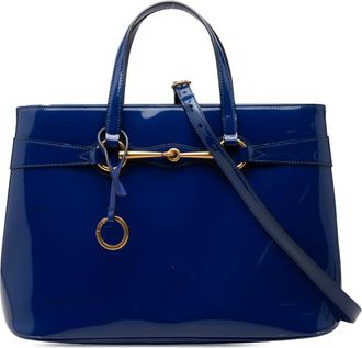 Gucci Pre-owned Gucci Patent Bright Bit Satchel Ladies 55XQOTYRGEI0L3JK