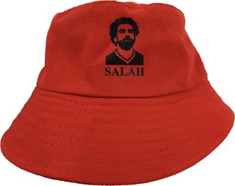 Generic Mo Salah 2025 Bucket Hat Liverpool Champions Adult Size Red Hat Liver Bird