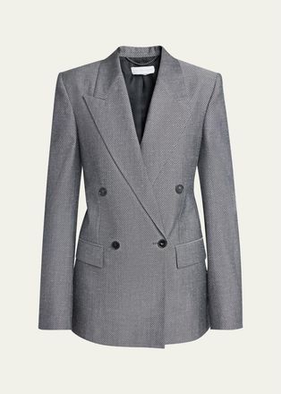 Stella McCartney Double-Breasted Twill Blazer