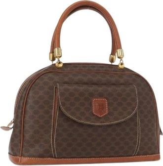 Celine Pre-owned Handbags, female, Brown, Size: ONE SIZE Pre-owned Vintage Canvas Handbag