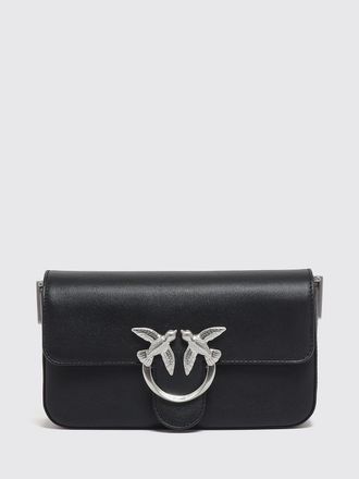 Pinko Mini borsa a tracolla Love Birds in pelle con catena metallica