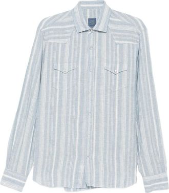 Barba Striped Flap-pockets Shirt