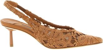 Le Silla Brown Slingback Heels