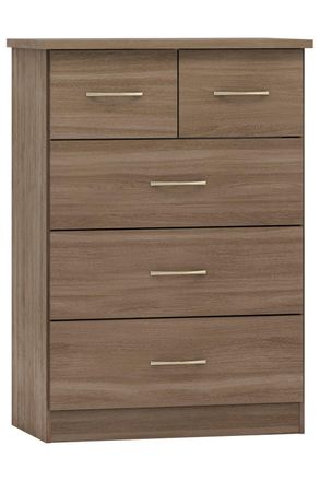 Seconique Nevada 3+2 Drawer Chest in Dark Brown