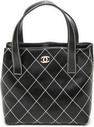 Chanel CC Wild Stitch Square Tote schoudertas
