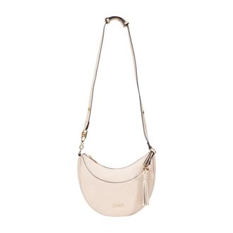 Liu Jo Shoulder Bags, female, Beige, Size: ONE SIZE Stylish Shoulder Bag with Zip and Inside Pockets
