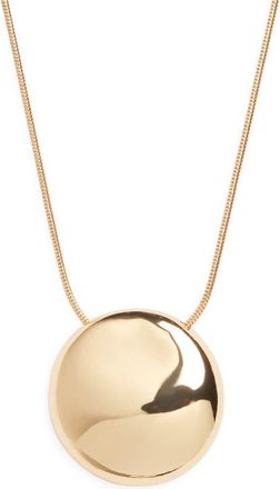Open Edit Orb Pendant Long Necklace in Gold at Nordstrom