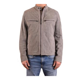 Belstaff Light Jackets, male, Gray, Size: XL Giubbino Jacket