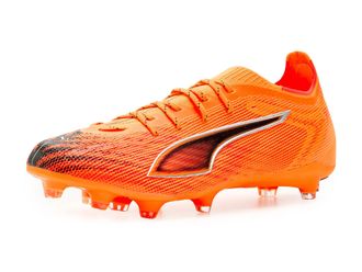 Puma Puma Mens Ultra 6 Pro Firm, Artificial Ground Soccer Cleats, Heat Fire/Black/Glowing Red, 11.5