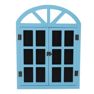OEM Letrero Con Efecto De Ventana De Pizarra - Tablero De Mensajes Decorativo Negro - Pizarra - Dimensiones 40 X 1,5 X 52 Cm
