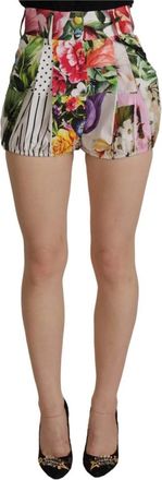 Dolce & Gabbana Short Shorts - Dames - Bermuda - Veelkleurig - 2XS - Katoen - Korte Broeken