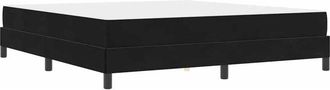 vidaXL Box Spring Bed with Mattress Black 180 x 210 cm Fabric vidaXL
