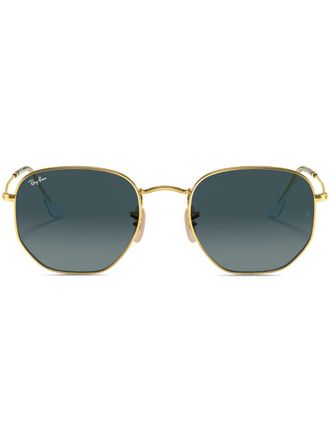 Ray-Ban hexagonal-frame sunglasses - unisex - Steel - 48 - Gold