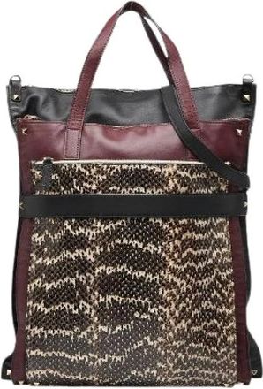 Valentino Pre-owned Tote Bags, female, Multicolor, Size: ONE SIZE Pre-owned Leather Tote Bag