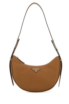 Prada Brown Logo Mini Shoulder Bag